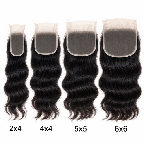 ZYRA lace closure sizes 2x4 4x4 5x5 and 6x6