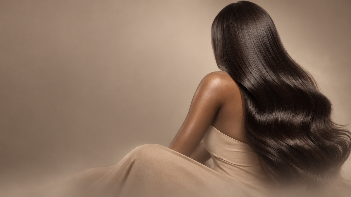 ZYRA Custom Made HD Lace Wig with long glossy dark hair